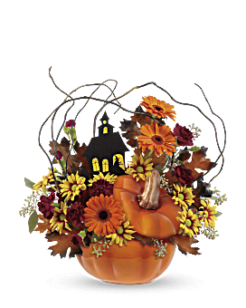 Orange , Mixed Bouquets , Haunted House Bouquet , Same Day Flower Delivery By Teleflora