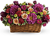 Burst of Beauty Basket Flowers