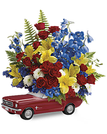 Shop Teleflora's '65 Ford Mustang bouquet