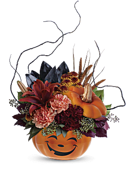 Arreglo floral de ramo mágico de Halloween de Teleflora