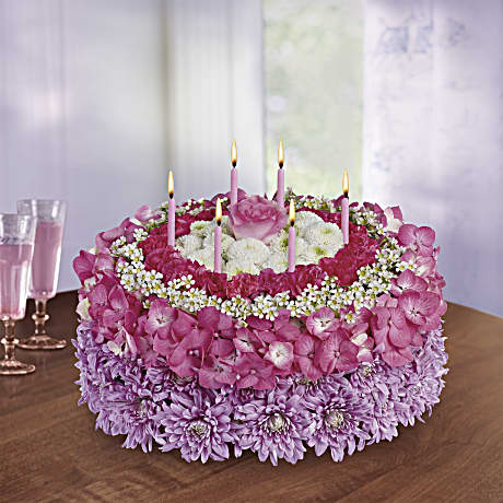 flowers for anniversary near me Teleflora flower arrangement special cake birthday pink flowers t16 bouquet 3a