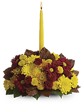 Multi-Colored , Asters , Harvest Happiness Centerpiece , Same Day Flower Delivery By Teleflora