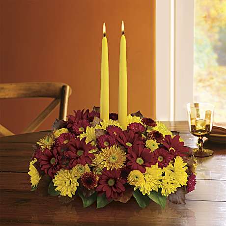 Harvest Happiness Centerpiece Flower Arrangement - Teleflora