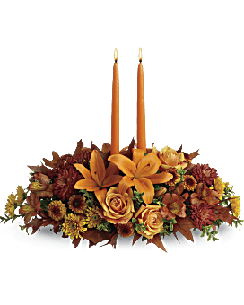 Family Gathering Centerpiece Flower Arrangement