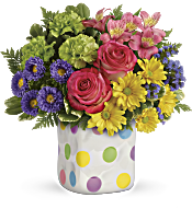 Teleflora's Happy Dots Bouquet Flowers
