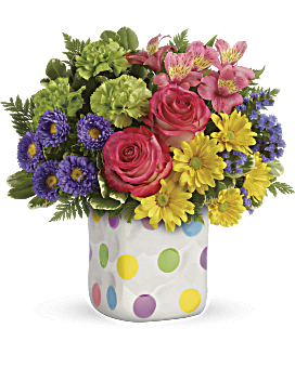 Teleflora's Happy Dots Bouquet Bouquet