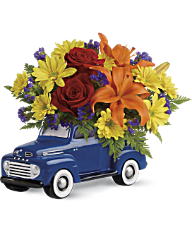 Ramo de camioneta Ford vintage de Teleflora Bouquet