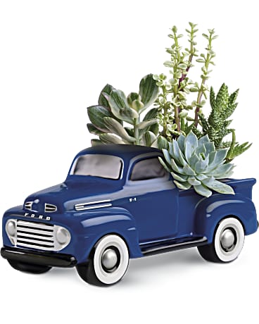 Order Dad a His Favorite Ford F1 Pickup by Teleflora keepsake vase