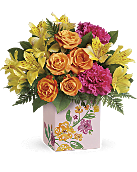 Teleflora's Painted Blossoms Bouquet Bouquet