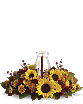 Arrangement floral Centre de table tournesol