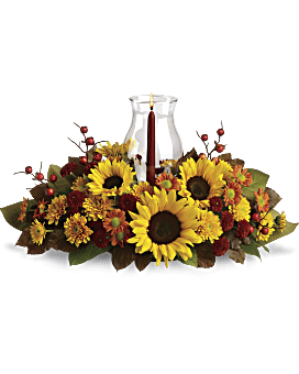 Arrangement floral Centre de table tournesol