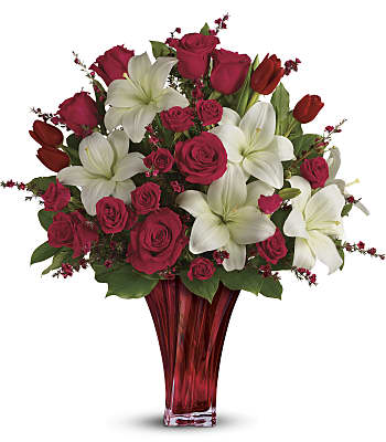 Love's Passion Bouquet by Teleflora Flowers