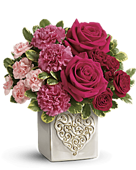 Bouquet Cœur tourbillonnant de Téléflora