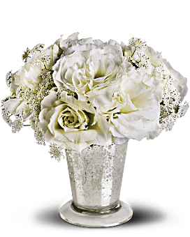 White | Lisianthus | Angel Centerpiece | Same Day Flower Delivery | Teleflora Flowers Near Me
