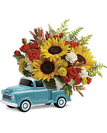Order Dad a Chevy Pickup flower arrangement