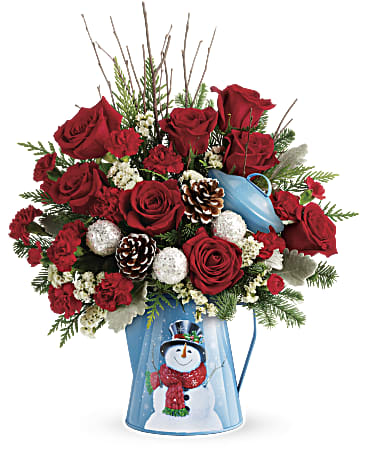 Teleflora's Halls of Holly Centerpiece