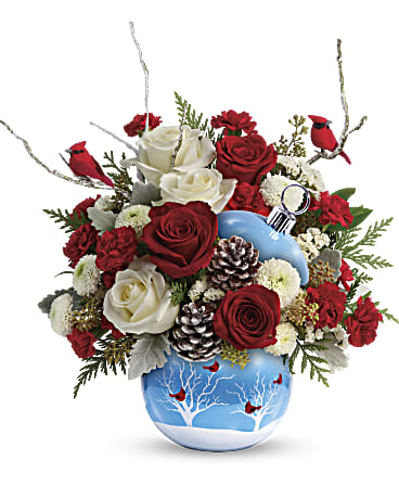 Teleflora's Halls of Holly Centerpiece