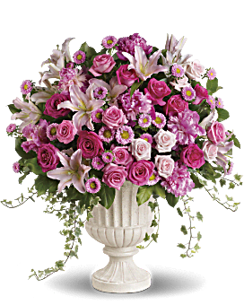 Pink | Mixed Bouquets | Passionate Pink Garden Arrangement | Same Day Flower Delivery by Teleflora