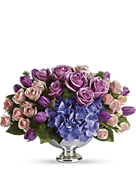 Teleflora's Purple Elegance Centerpiece