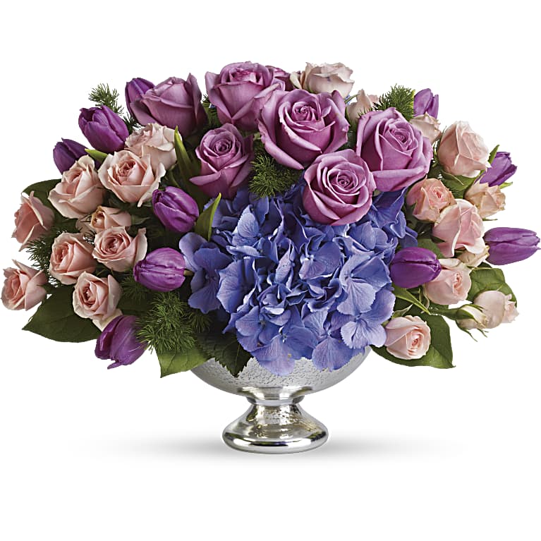 Purple Elegance Centerpiece