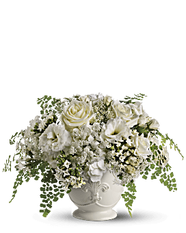 Flower Bouquets in French Country Ceramic Pots & Vases