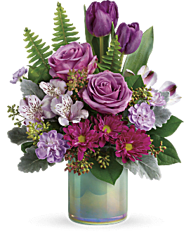 bouquet flowers teleflora garden flower glass delivery sapphire send outdoor roses auto telefloras