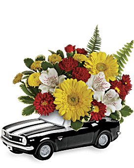 Multi-Colored , Mixed Bouquets , '67 Chevy Camaro Bouquet , Same Day Flower Delivery By Teleflora