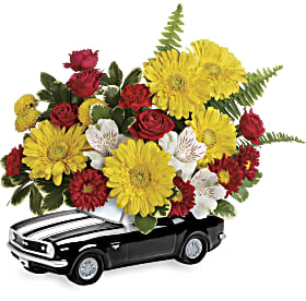 Teleflora's 67' Chevy Camaro bouquet