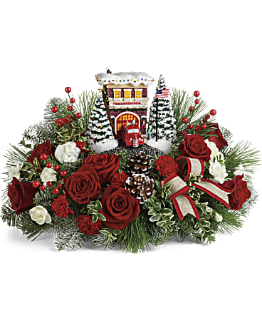 Festive Fire Station Bouquet 