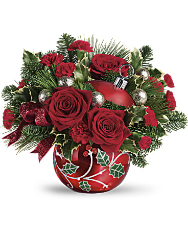 Teleflora's Deck The Holly Ornament Bouquet  Bouquet