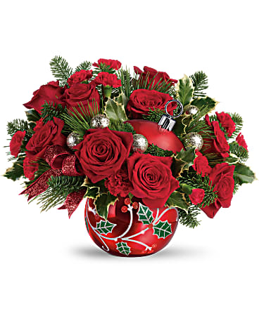Teleflora's Deck The Holly Ornament Bouquet Bouquet