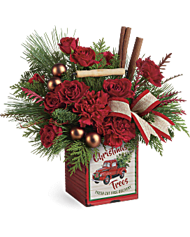 Teleflora S Merry Vintage Christmas Bouquet Teleflora