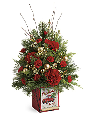 Teleflora's Vintage Greetings Tree Bouquet
