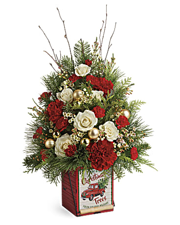 Teleflora's Vintage Greetings Tree Bouquet