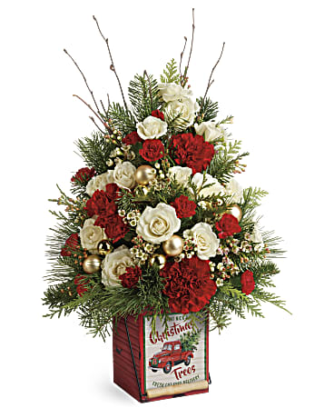 Teleflora's Vintage Greetings Tree Bouquet