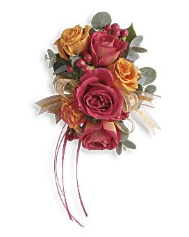 Sunset Beauty Wristlet Corsage