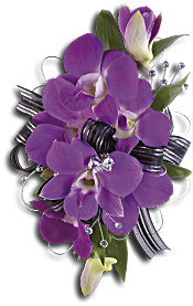 Purple Promise Wristlet Flowers