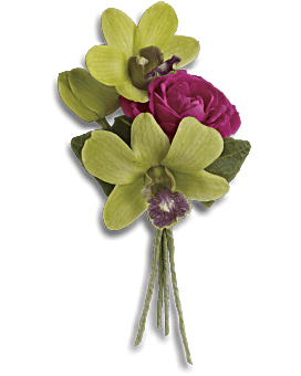 Boutonnière boutonnière Célébration d'orchidée
