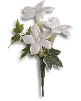 White | Boutonnieres | White Gloves Boutonniere | Same Day Flower Delivery by Teleflora