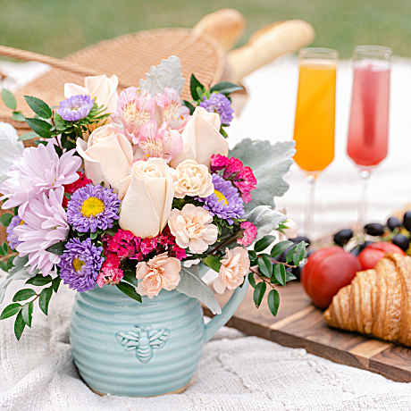 Teleflora's Busy Bee Pitcher Bouquet - Teleflora