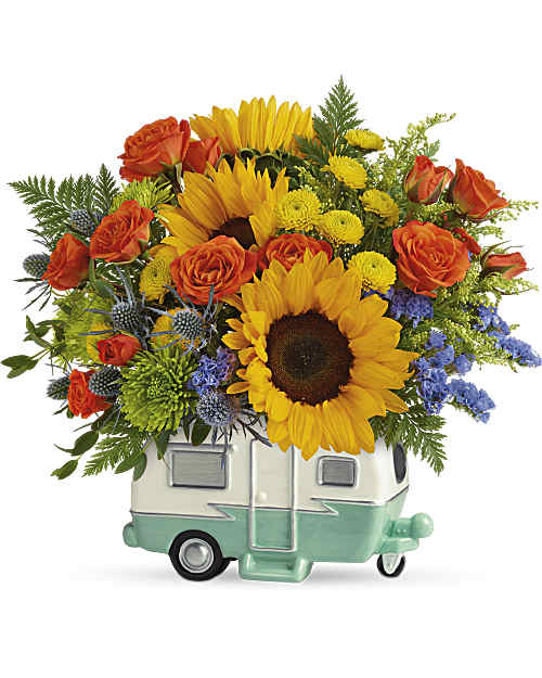 Teleflora's Retro Road Tripper Bouquet - Teleflora