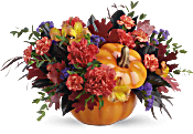 Teleflora's Hauntingly Pretty Pumpkin Bouquet Flowers