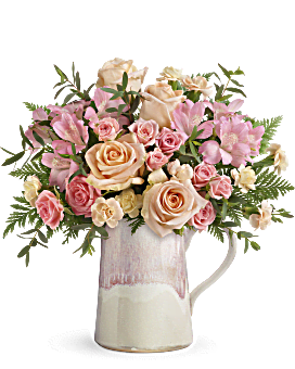 Teleflora's Artisanal Blush Bouquet