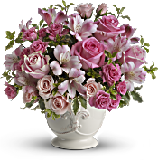 Teleflora's Pink Potpourri Bouquet with Roses Flowers