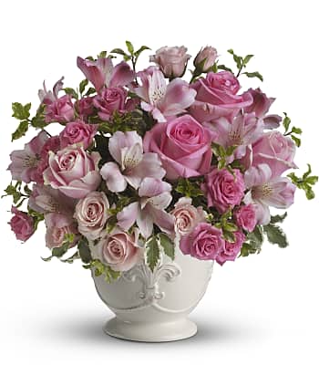 Teleflora's Pink Potpourri Bouquet with Roses Flowers