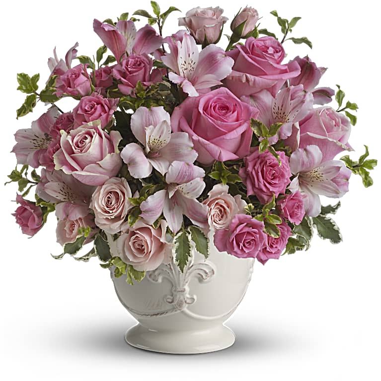 Pink Potpourri Bouquet with Roses — Teleflora (from $74.99 ...