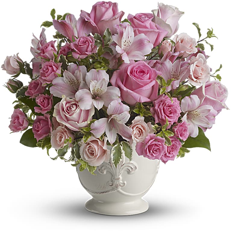 Pink Potpourri Bouquet with Roses