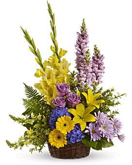 Love's Tapestry Basket Arrangement
