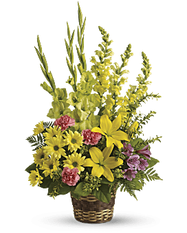 Vivid Recollections Basket Arrangement