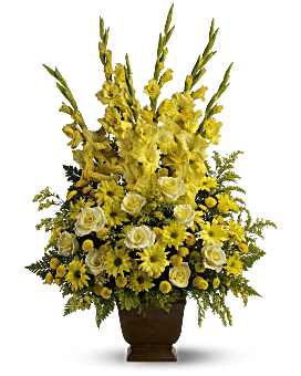 Arrangement floral Commémoration ensoleillée de Teleflora